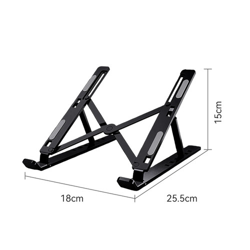 Inch black aluminum laptop - black,