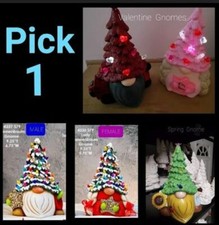 Pick a Gnome Wearing Tree Ready To Paint  Unpainted Ceramic Bisque 