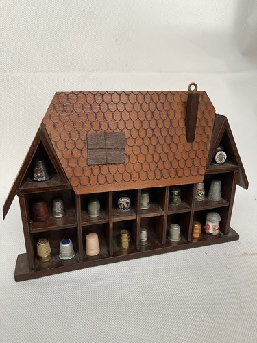 Thimble display case with - case,