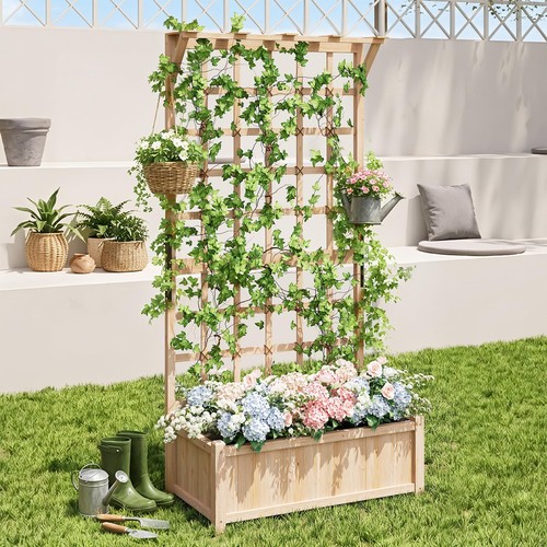 Aoxun wood planter with - aoxun,