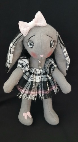 New unusual gothic bunny - new, "gothic