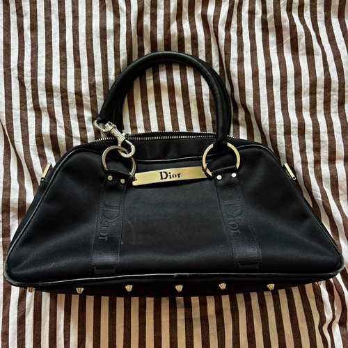 Dior black leather - dior, handle