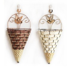 Rattan Wall Hanging Planter