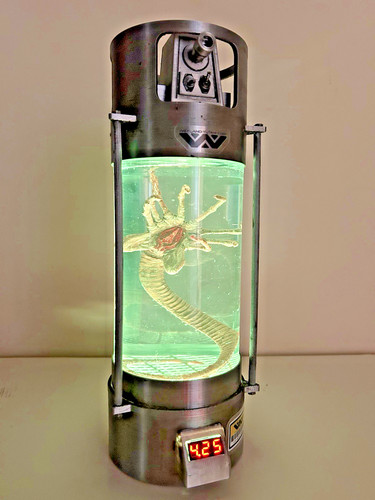 Alien facehugger stasis - facehugger, tube
