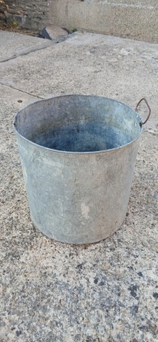 Vintage galvanized metal coal - vintage,
