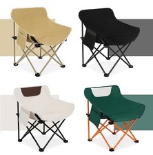 Camping Chair Outdoor folding moon chair heightening portable fishing folding