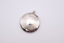 Antique Sterling Silver Compact Pendant Hallmarked Birmingham 1918