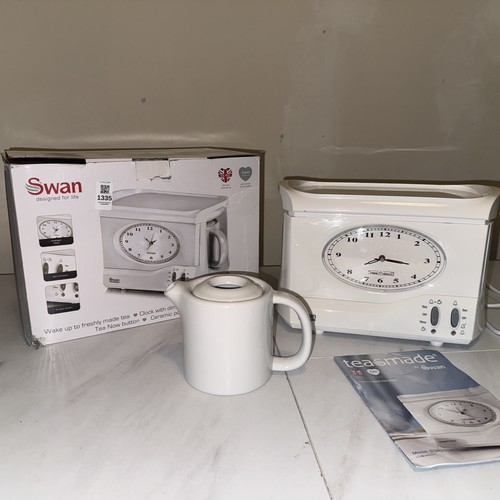 Swan teasmade alarm clock - teasmade,