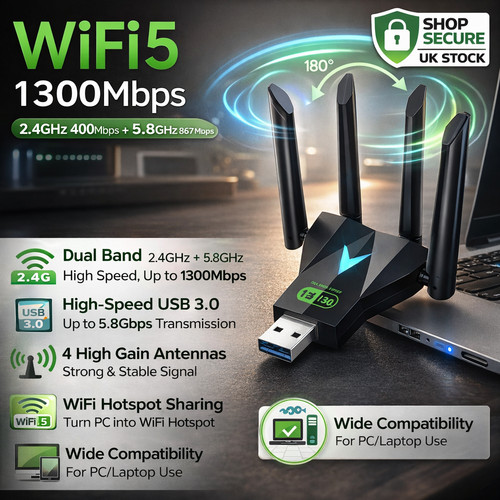 1300mbps usb wifi - usb, adapter