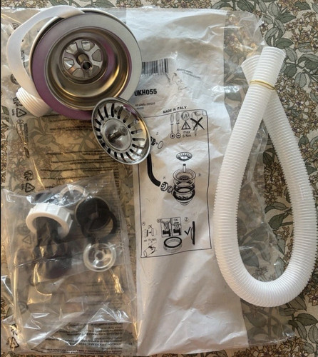 Chrome belfast sink waste kit - sink,