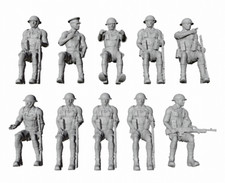 WWII Desert Rats British Army Troop Carrier - 10 Figure Set