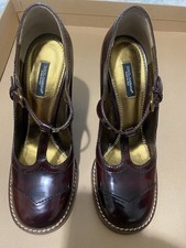 DOLCE GABBANA SIZE 5 Women’s T Bar Chunky Heel Shoes.