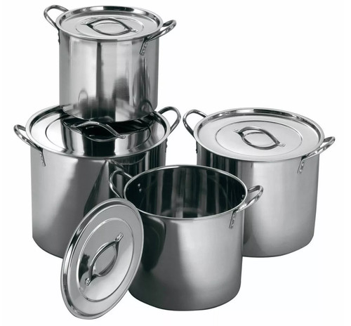 New 4pc large - new, stainless
