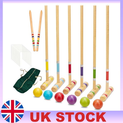 Six player croquet set - player, 28"