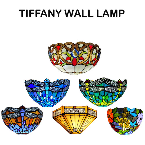 Antique tiffany style wall - tiffany,