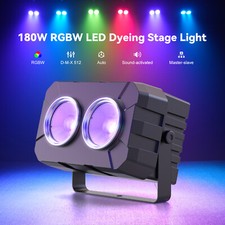180W COB Par LED RGBW Stage Light Audience Blinder DMX512 Lighting Party Disco