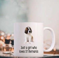 Funny St Bernard Dog Coffee Tea Mug Gift Present 