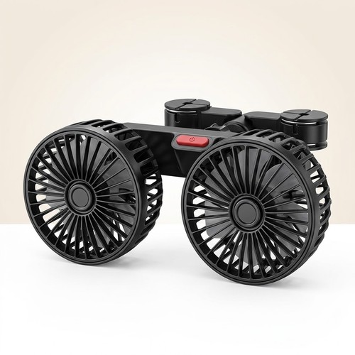 Usb car fan 360 dual - car, 360°