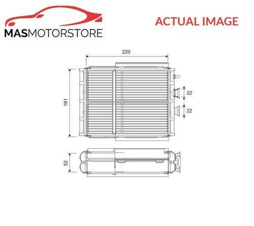 Heater radiator exchanger lhd - heater,