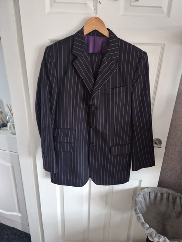 Mens mod scooter pin striped - pin,