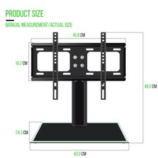 Universal Table Top TV Stand Bracket Base Adjust Pedestal Mount 26-70" Screen