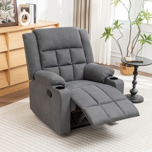 Grey fabric sofa - grey, w/
