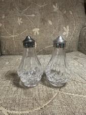 Tyrone Crystal   "Killybegs"  Salt & Pepper Shakers  - Stamped 