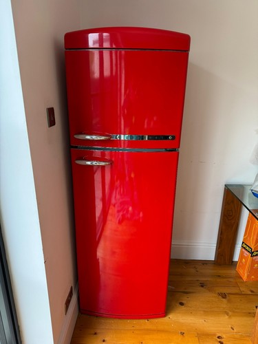 Zanussi red retro - zanussi, fridge