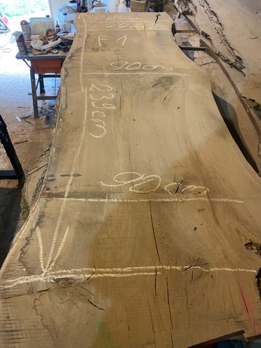 Oak live edge table tops - oak,