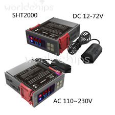 SHT2000 Digital Thermostat Temperature Humidity Controller AC110-230V/DC12-72V