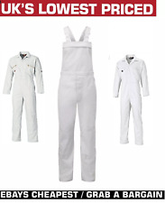 Men's Painters Bib and Brace Overalls Coverall, Decorators Workwear Dungarees UK