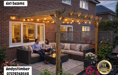 Wooden pergola lean gazebo - wooden, to-gazebo