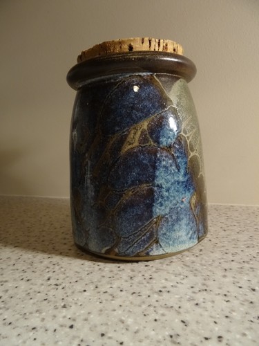 Crich pottery storage jar - pottery,