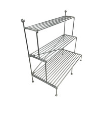 Loft1850 Large Plant Stand | 3 Tier Iron Indoor Outdoor Stand | Plant Storage