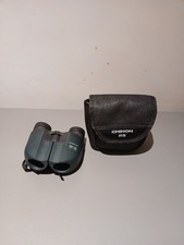 Vintage Chinon RB Zoom  Green Compact Binoculars 10-21 x 23 With Case