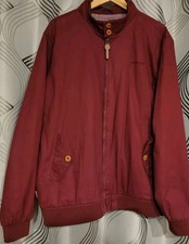 Mens Lambretta Harrington Jacket Mod Scooter 60s 4XL Burgundy Great Condition