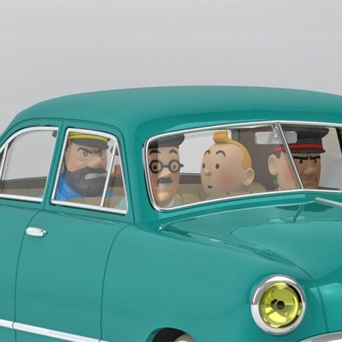 Voiture tintin model car - tintin,