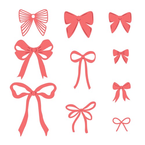 10pcs bow tie - tie, metal