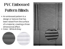 Custom made PVC Venetian blind Wood Wooden Slats Easy Fit Trimmable Home Office