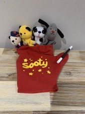 2004 GOLDEN BEAR Sooty Sweep Soo Scampi Soft Toy Glove Finger Hand Puppet RARE