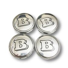 4 x 75 mm for Mercedes-Benz Brabus hub cap wheel cover Affalterbach silver