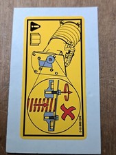 Decal Caution Coil Springs for Belle RTX Trench Rammers - 800/99619