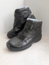 BMW Motorrad Vintage Black Leather Motorcycle Ankle Boots Rare UK 8 US 9 EU 42