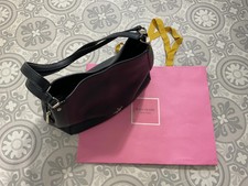 Kate Spade Leila black pebble leather triple compartment large shoulder bag