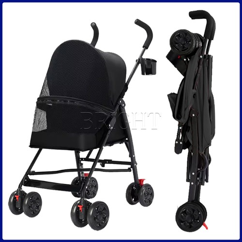 Foldable pet stroller dog cat - foldable,