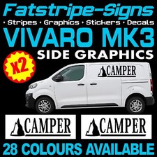 to fit VAUXHALL VIVARO MK3 VAN MOTORHOME VINYL GRAPHICS STICKERS DECALS CAMPER