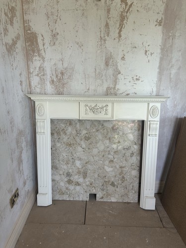 Wood structure mantle piece - wood,