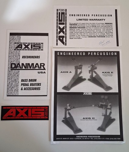 Axis pedal and - pedal, double