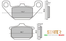 Sintered Brake Pads Front Kawasaki Z 250 GP Belt Drive 250 1983