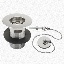 Belfast Sink Waste SLOTTED for Overflow for Ceramic Sink with 50mm Hole